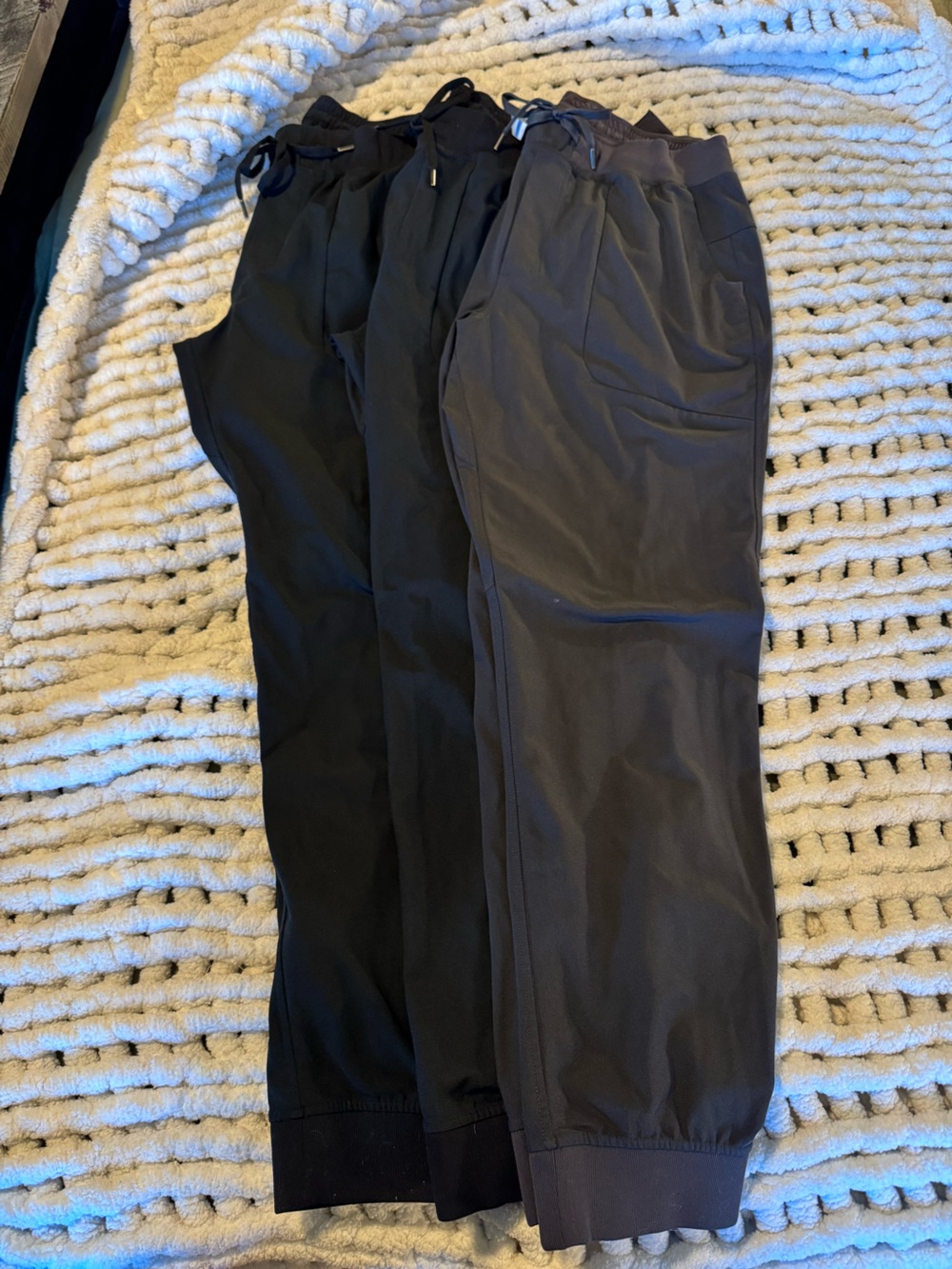 CRZ YOGA Men’s Jogger Pants - Black and Charcoal